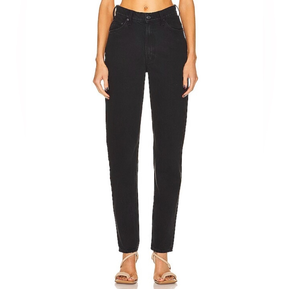 NWT Mother SNACKS! High Waisted Twizzy Skimp Jean Smacking Good Black